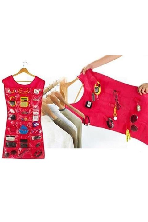 rennway Yılın Ilk Fırsatları - Elbise Şeklinde Takı Organizeri - Pembe - ™ Beyaz At®