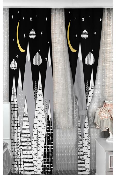 Bebişim Halı Dağ Bi53 140x200 Çocuk Odası Fon Perde