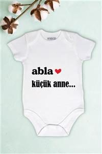 Aser Concept Unisex Bebek Abla Küçük Anne Baskılı Body Zıbın