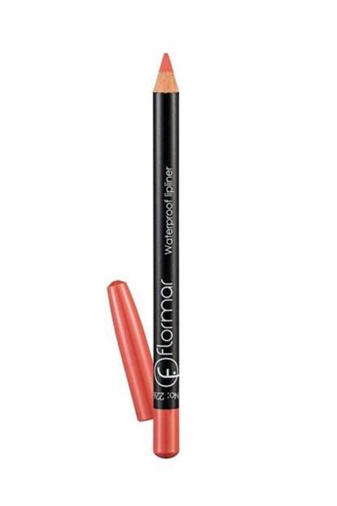 Flormar Waterproof Lipliner - Suya Dayanıklı Dudak Kalemi No:226 Peach Coral 1.14