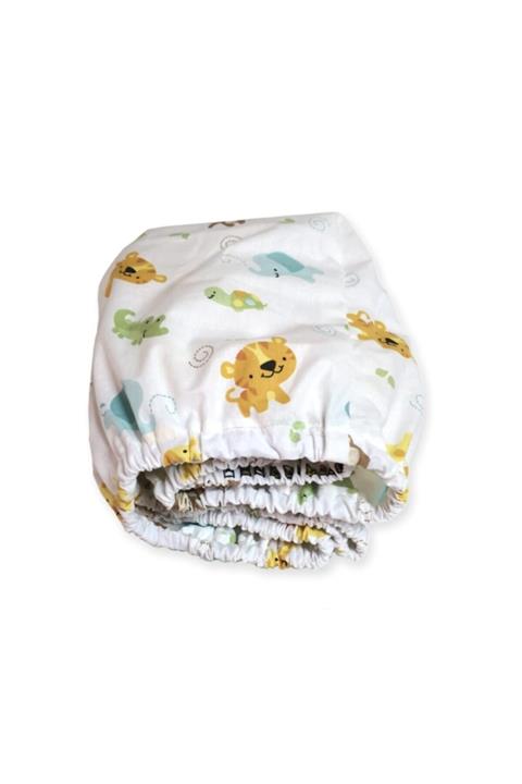 Bebek Özel Çocuk Sevimli Hayvan Desenli Lastikli Çarşaf 70x120