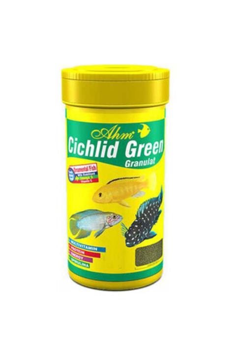 Ahm Cichlid Green Granulat Balık Yemi 250 Ml