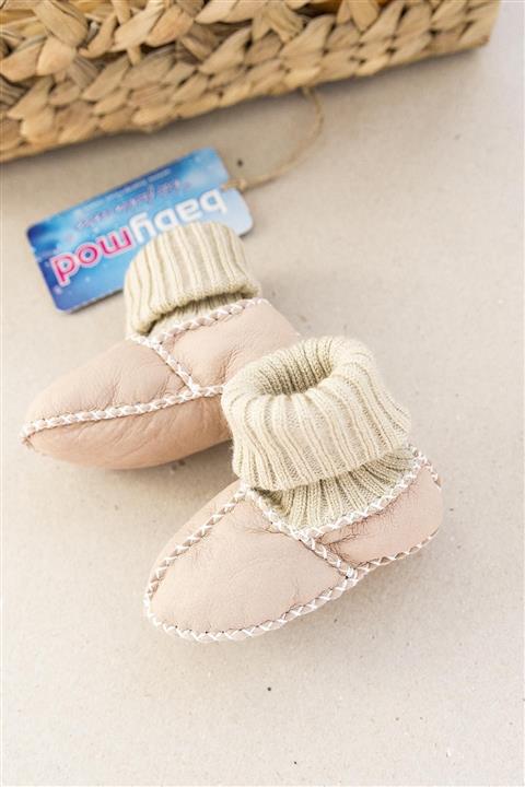 Babymod Organik %100 Deri Kız Bebek Patik