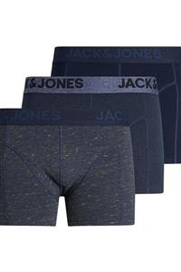 Jack & Jones Erkek Lacivert Boxer Jacjames Trunks 3 Adet Noos