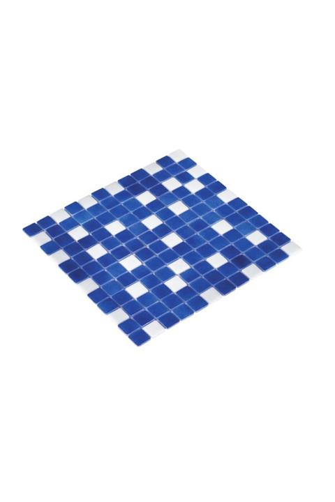 Havuz Sepeti Mozaik - Koyu Mavi/beyaz