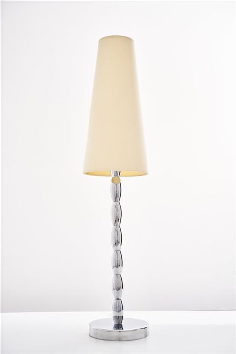 Bahar Aydınlatma Metal Gövde Bej Şapkalı Abajur 0404