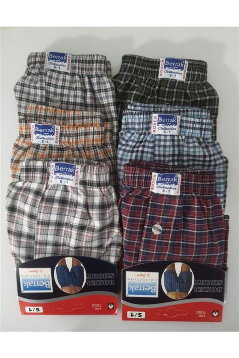 Berrak Erkek Short Külot Boxer 6'lı Paket