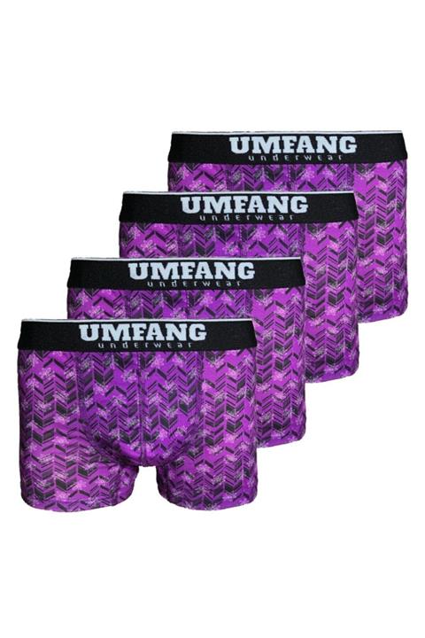 UMFANG Erkek Renkli Premium Boxer 4'lü Paket