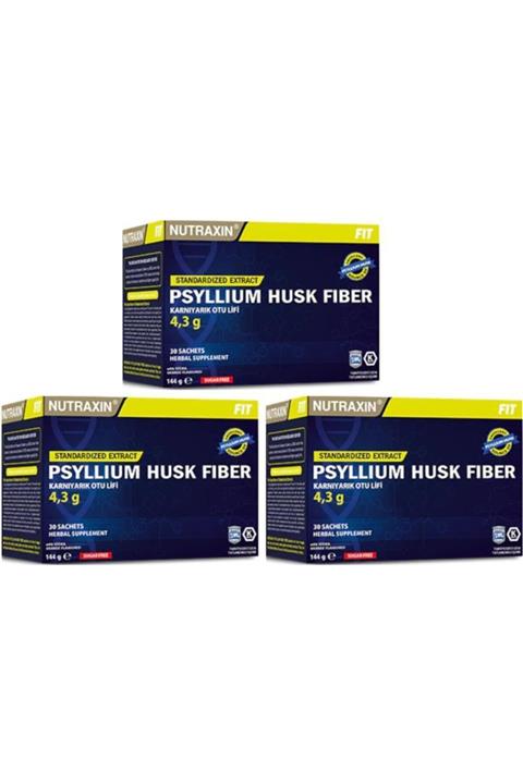 Nutraxin Psyllium Husk Fiber 30 Saşe X 3 Adet