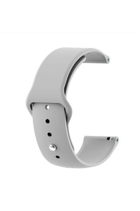 GTC Samsung Galaxy Watch Active 2 44mm Akıllı Saat Uyumlu Gri Silikon Kordon