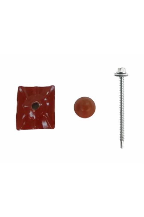 Ondumit Kızıl Kep + Semer + Ahşap Vida 1000 Adet
