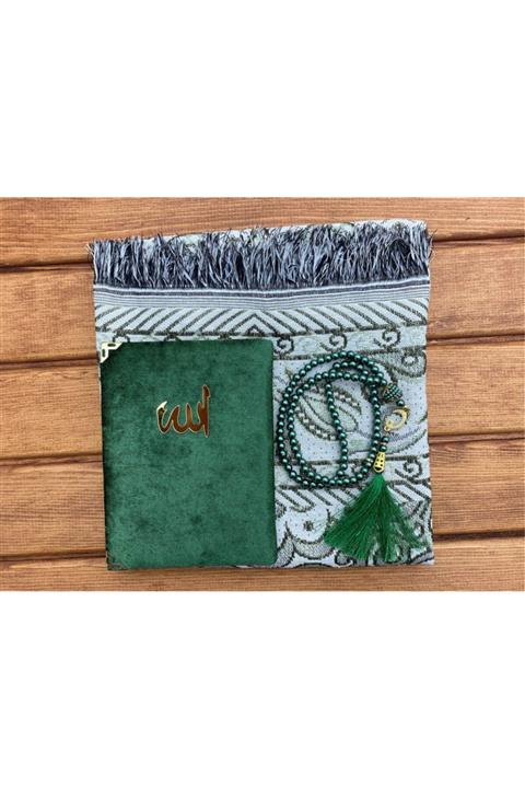 İCMA Seccade Seti Yasin Inci Tesbih Keseli