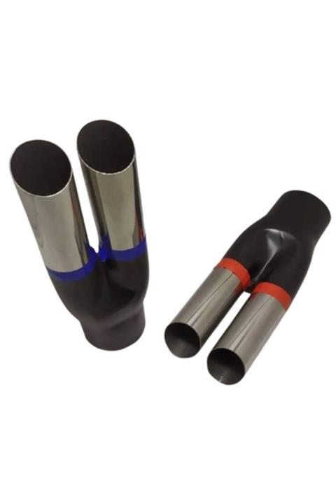 YAVAS OTO Yo 400-60mm Yuvarlak Boş Küçük Çiftli Eksoz Ucu