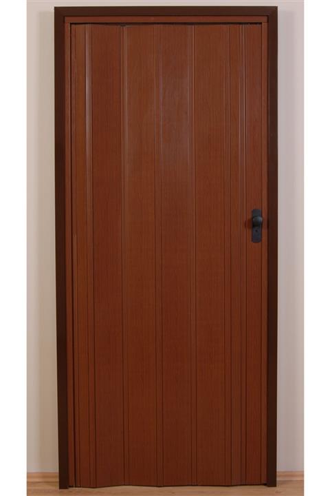 DEKORAKS Akordeon Kapı, Ceviz Ahşap Desenli, 72x215cm