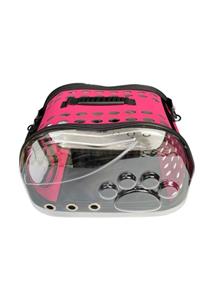 hepsipatili 4 Yüzeyi Hava Delikli Şeffaf Neon Pembe Taşıma Çantası 42 cm x 26 cm x 35 cm