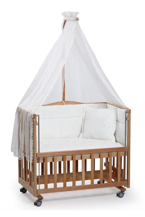 Tahterevalli Duo Sepet Anne Yanı Naturel Beşik