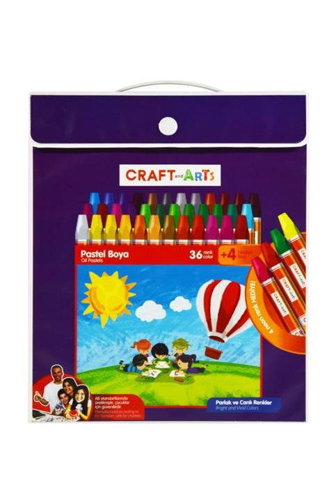Craft and Arts 36+4'lü Pastel Boya Çantalı