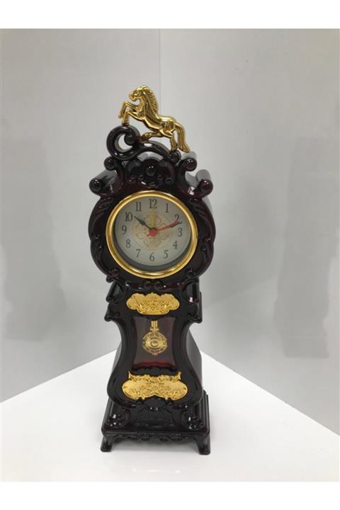 Hicazi Hac Malzemeleri Kuleli Saat Nostaji Otantik Saat Plastik Dekoratif Saat Alarmlı Sesi Aç Kapat Özellikli