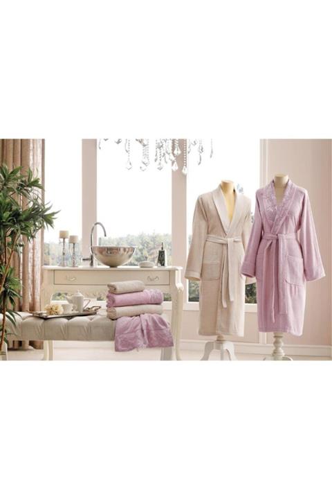 Taç Verona Aile Seti Gül Kurusu Bej