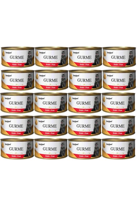 Bestpet Gurme Kedi Konservesi Sığır Etli 100 gr 20 Adet