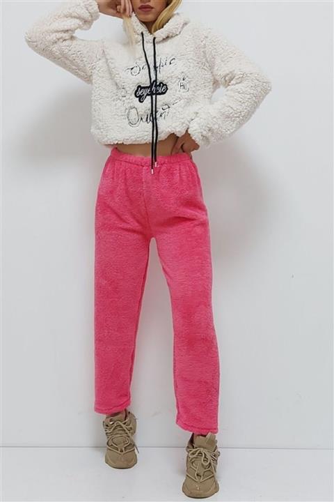 tradeikons Peluş Pijama Altı Pembe