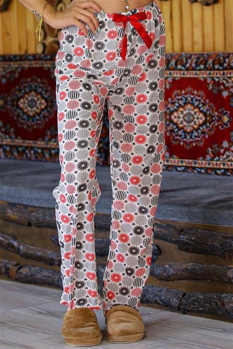 Aygi Desenli Pijama Altı Pembe