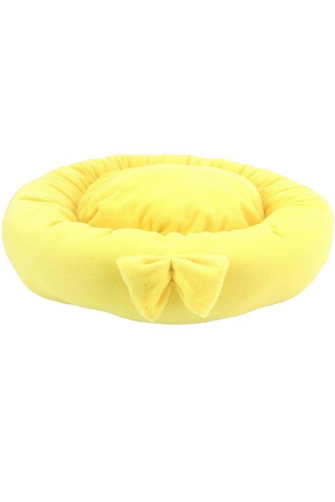 Sdypet Polar Simit Kedi & Küçük Irk Köpek Yatağı Sarı 50 cm