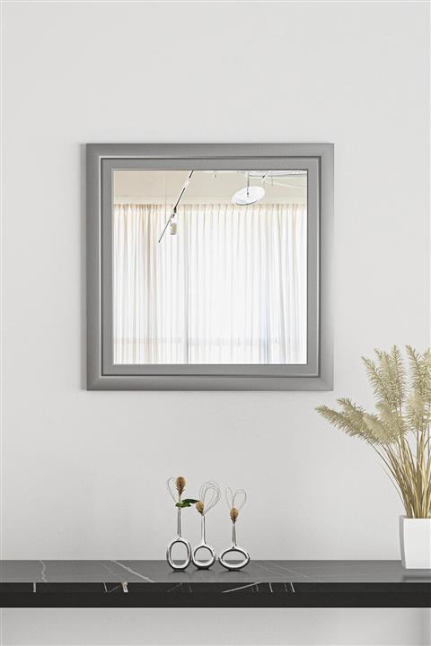 bluecape Üsküdar Gümüş Gri 45x45 cm Ayna