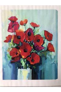 Rubenis Boyama Seti Gelincik Resimli Sayılarla 30x40 Cm