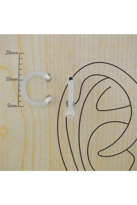 Abuksubukşeyler Bio Plastik Halka Piercing 10 mm