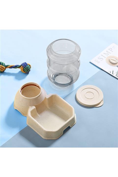 AYBİRHOME Mikopet Crammed Kedi Köpek Mama Kabı-pembe