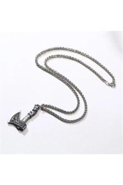 Viking Paslanmaz Çelik Iskandinav Savaşçı Balta Kolye