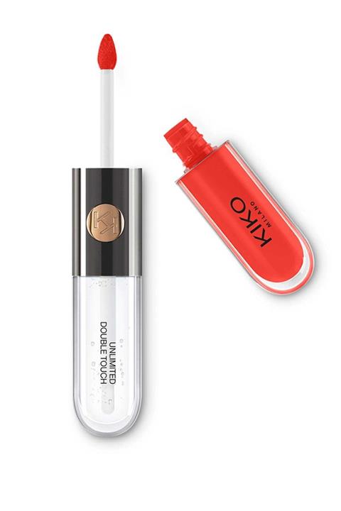 KIKO Parlak Likit Ruj - Unlimited Double Touch 114 Orange Red 6 ml 8025272623421