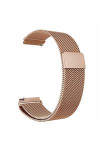 Huawei Watch Gt3 46mm Uyumlu Nezih Case 22mm Metal Kordon Rose Gold