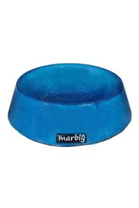 Hepsinetten Bilişim Marbly Mavi Galaxy Mermerit Köpek Mama Su Kabı 1000 Ml