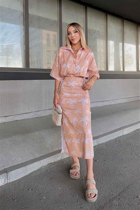 Eyyo Gömlek Yaka Etekli Takım Or20