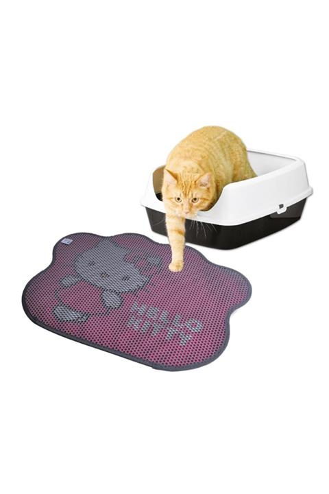 EvimShopping Hello Kitty Kedi Kumu Paspası Pati Şekilli Pembe