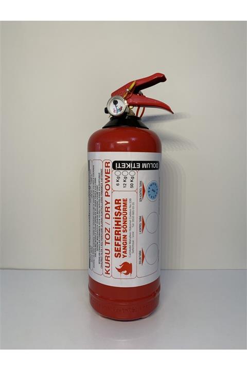 SeferihisarYangın 1 kg Kuru Kimyevi Tozlu %40 Map Abc Araç Yangın Söndürme Tüpü