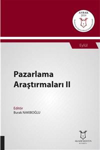 Akademisyen Yayınevi Pazarlama Araştırmaları Iı ( Aybak 2019 Eylül )