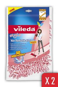 Vileda Style Yer Temizlik Mikrofiber Yedek Paspas 2'Li Paket