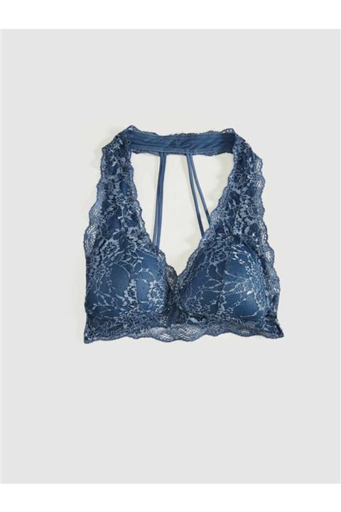 DEEP SECRET Mavi Kaplı Sırt Detaylı Bralet