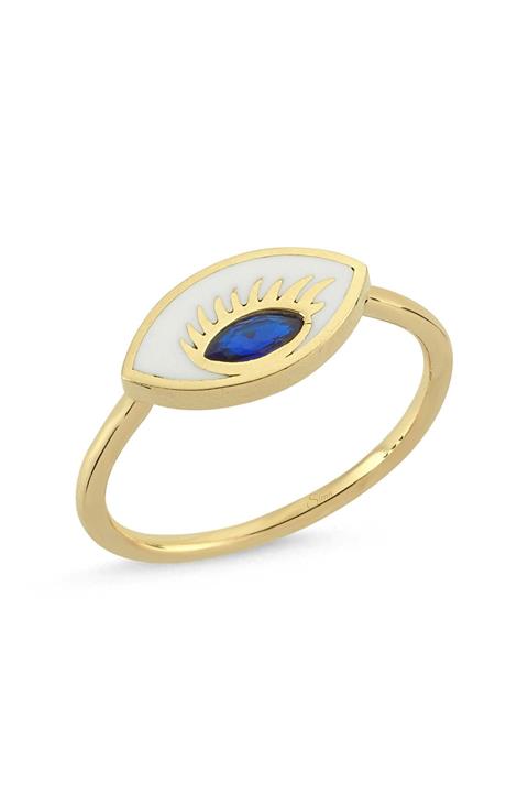 Siena 14 Ayar Mineli Tılsım Yüzük