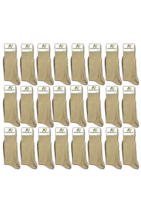 askerpaketi 24'lü Askeri Haki Renk Çorap