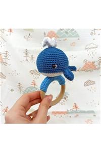 Balina Familya Örme Balina Amigurumi Diş Kaşıyıcı
