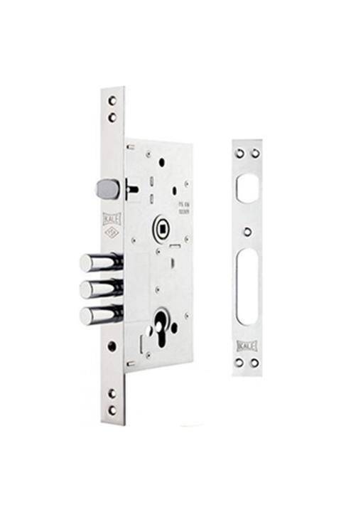 KALE 252r Monoblok Çelik Kapı Kilidi Nikel