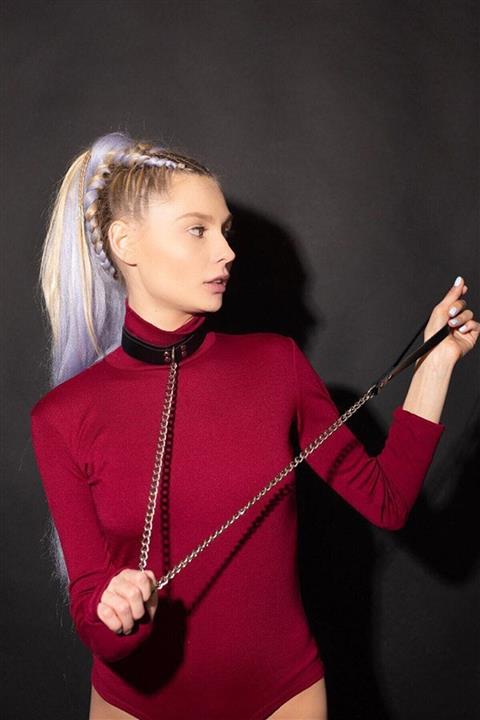 Aria's Closet El Yapımı Zincirli Siyah Deri Fantezi
