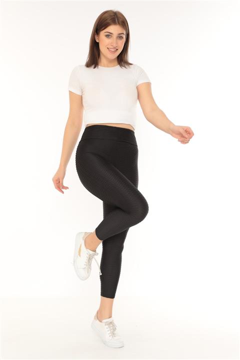 crıtıcman Siyah Push- Up Özellikli Spor Tayt