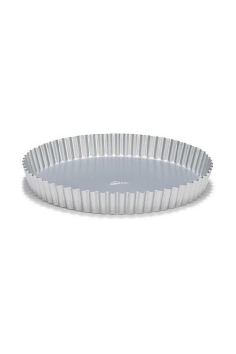 Patisse Paslanmaz Çelik Çember Yuvarlak Düz Tabanlı Pasta Kek Tart Kalıbı 28 Cm