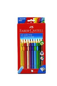 Faber Castell Faber-castell Jumbo Grip Boya Kalemi, 12 Renk