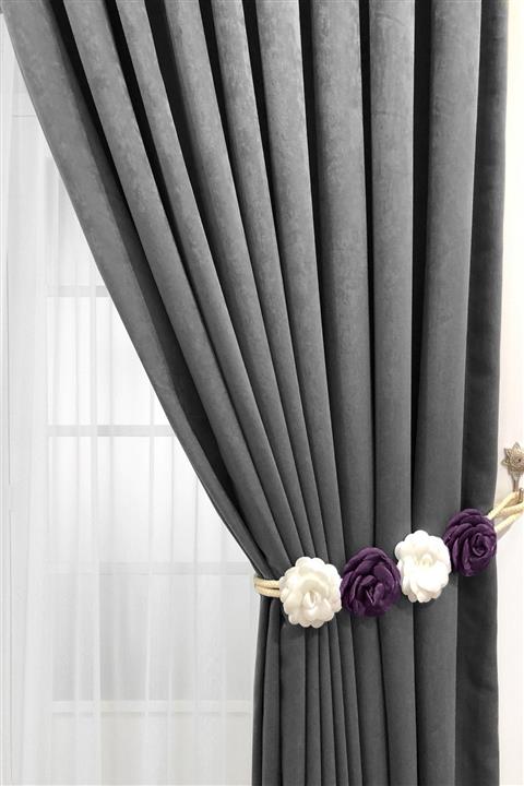 Cortibo Güllü Braçol Mor - Beyaz